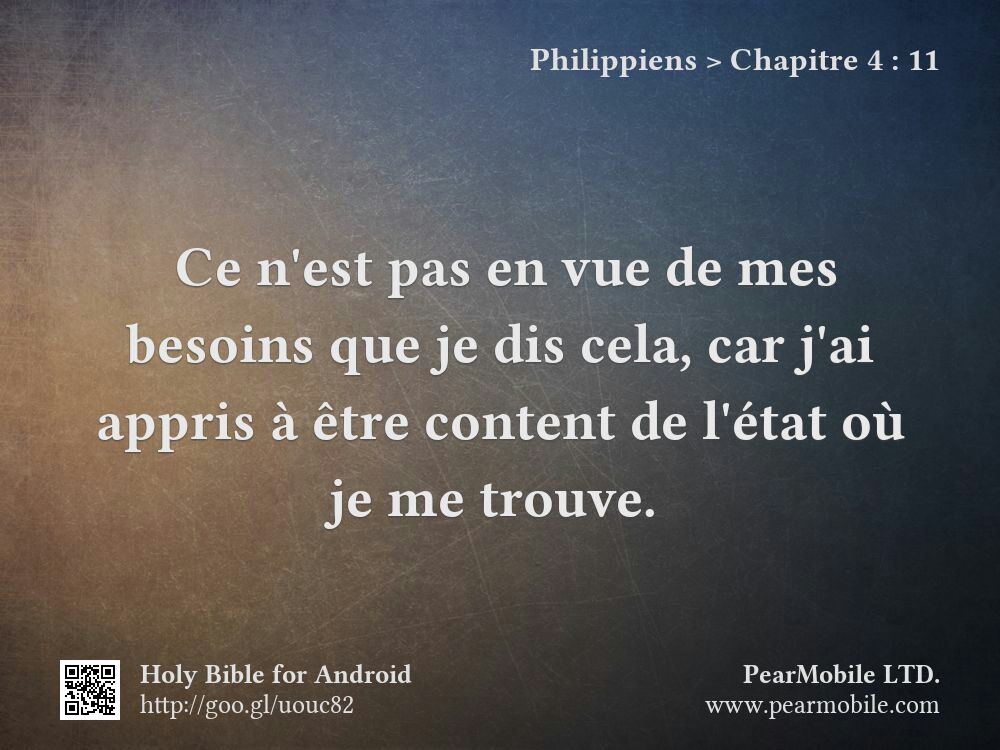 Philippiens, Chapitre 4:11